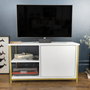 Hanah Home Soporte para TV Muskegon - Dorado, Blanco